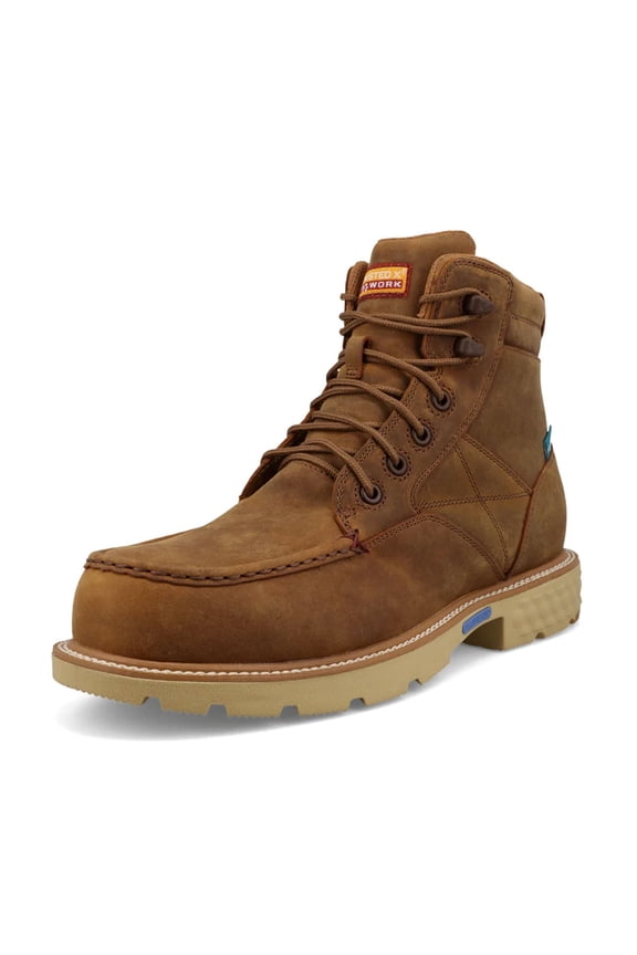 Adult Male 6in Golden Tan Work Boots, Size: 11, Width: M