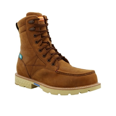 Twisted X Men's 8" Lace-Up Wedge Work Boot Composite Toe - MXCNW03 12 EE  US