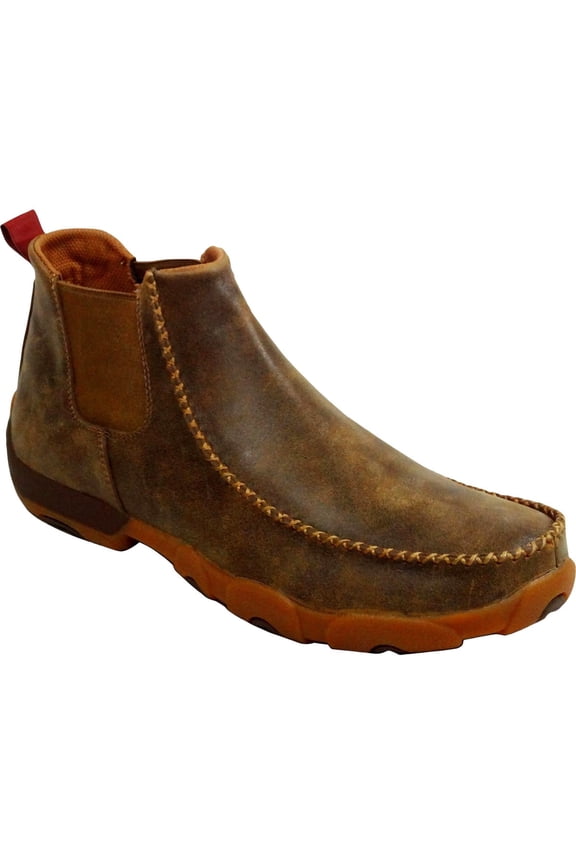 Men's Bomber 4 Inch Distressed Brown Shoes MDMG002