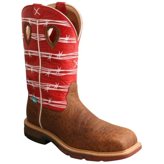 Twisted X Men's Cellstretch Waterproof Work Boot Nano Composite Toe Brown 7 D(M) US