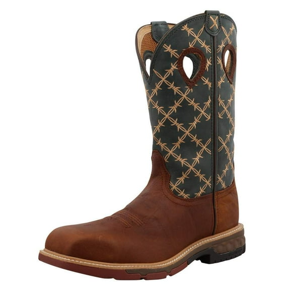 Twisted X Men's Men'S Cellstretch Western Work Boot Composite Toe - MXBN002 9.5 EE US