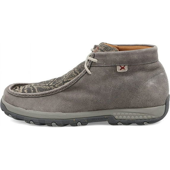 Twisted X Men's Chukka Driving Moc, Grey & Grey Elephant, 14 W