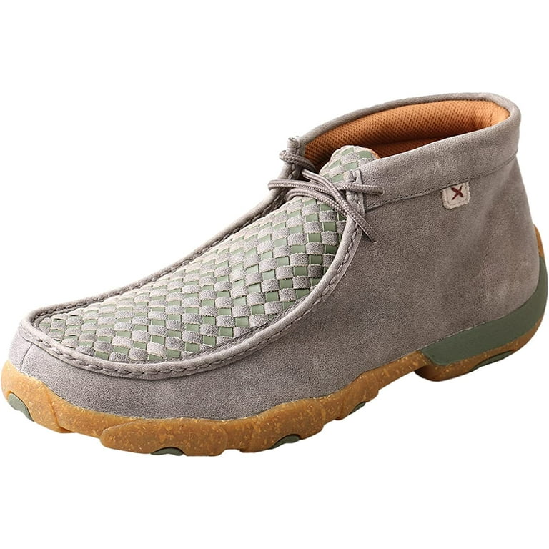 Twisted X Men s Chukka Driving Moc Shoe Grey Olive Size 9