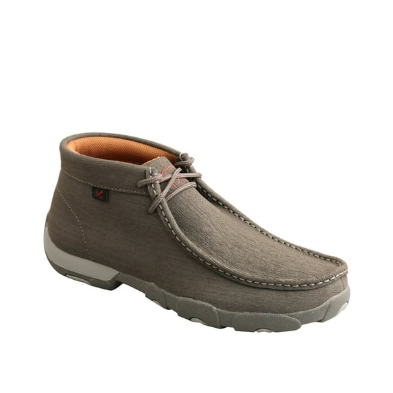 Twisted X Men's Chukka Driving Shoes Moc Toe Grey 10.5 EE US