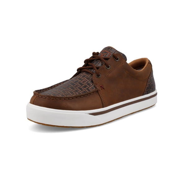 TWISTED X Adult Male Kicks Casual Shoes, Color: Bison/Dark Chocolate, Size: 8.5, Width: M