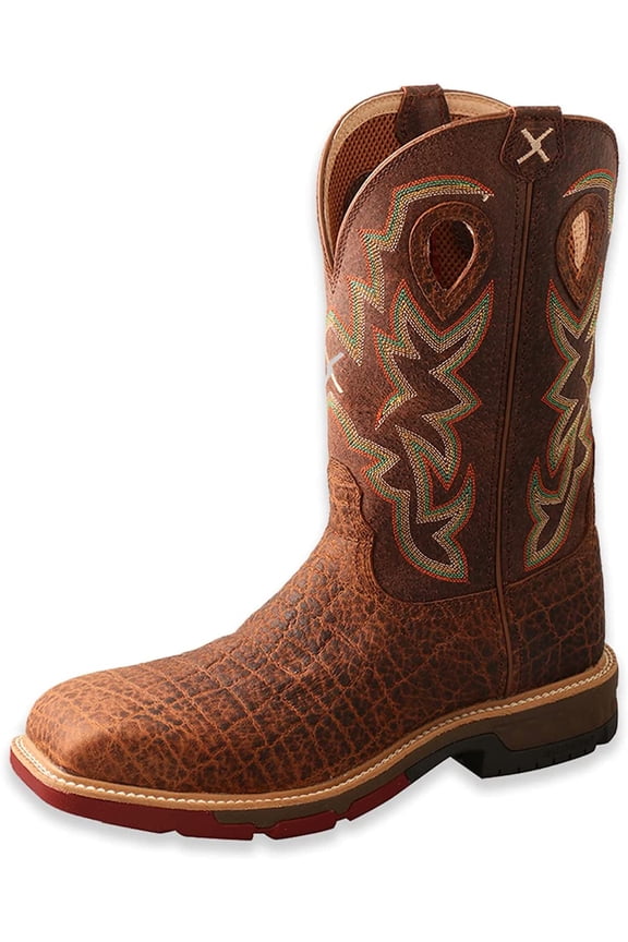 Men's Nano Composite Toe Tan Western Work Boots MXBN001
