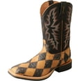 thumbnail image 1 of Twisted X Men's Ruff Stock Boot - Casual Western Boots for Men, Ostrich & Black, 7 EE, 1 of 4