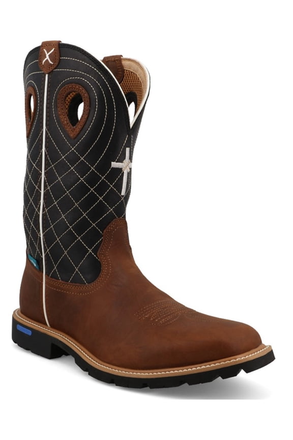 Men's Tech X&Trade; Performance Western Boot Square Toe Black 12 D(M) US