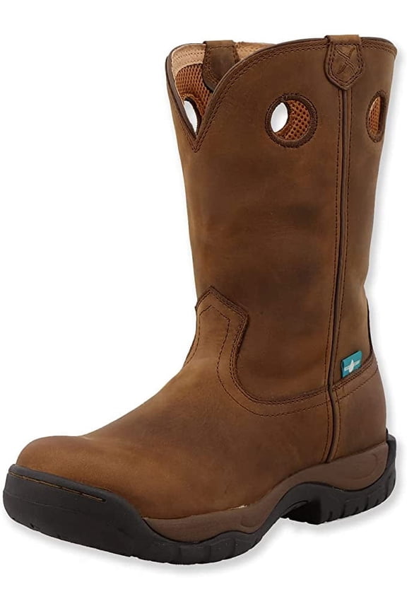 Menâs Work Boot - K Toe All-Around, 11â Shaft, Taupe 9.5 W