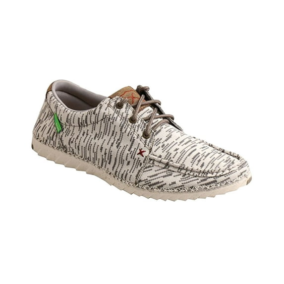 Twisted X Men's Zero-X Sneaker - Lightweight and Durable Handcrafted Casual Sneakers for Men - White & Grey, 12 W