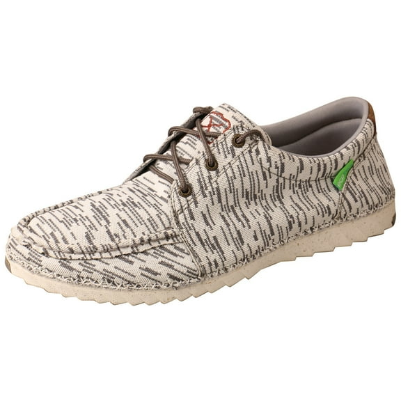 Twisted X Men's Zero-X Sneaker - Lightweight and Durable Handcrafted Casual Sneakers for Men - White & Grey, 9 W