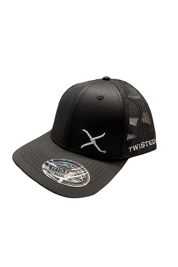 Mens Adjustable Snapback Mesh Cap Hat (Black)