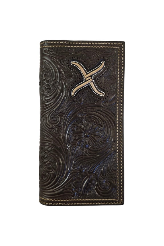 Rodeo Brown Floral Tooled - Accessories Wallet  - Xrc-5