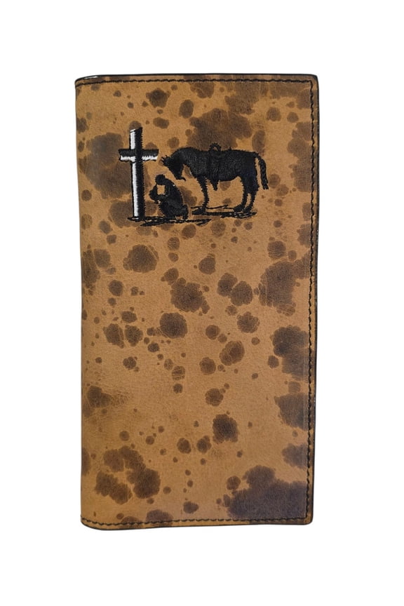 Rodeo Praying Cowboy Tan - Accessories Wallet  - Xrc-103