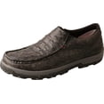 thumbnail image 1 of Twisted X Slip-On Men's Driving Mocs with CellStretch, Black & Grey, 11 W, 1 of 4