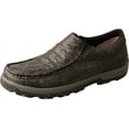 thumbnail image 1 of Twisted X Slip-On Men's Driving Mocs with CellStretch, Black & Grey, 9 W, 1 of 4