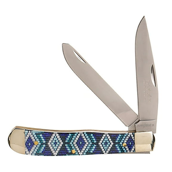 Western Fashion Tack Twisted X Blue Diamond Trapper Knife