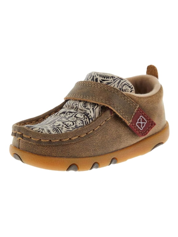 Infant Driving Moc, Color: Bomber/Nude Print, Size: 2, Width: M