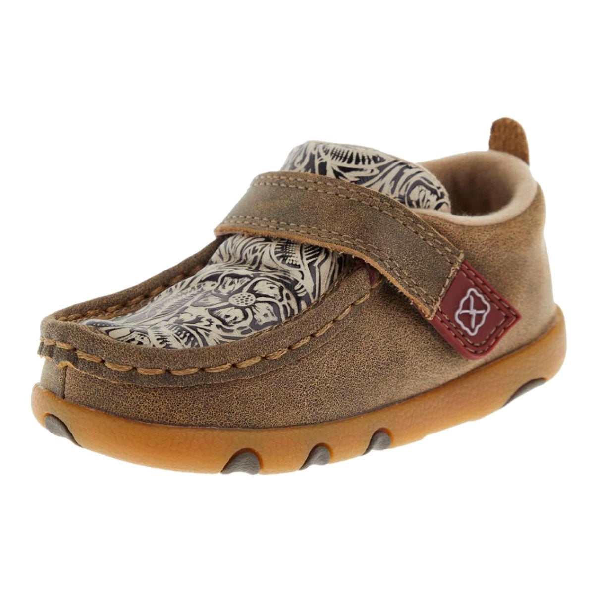 TWISTED X Infant Driving Moc Bomber/Nude Print Shoes, Size: 4, Width: M ...