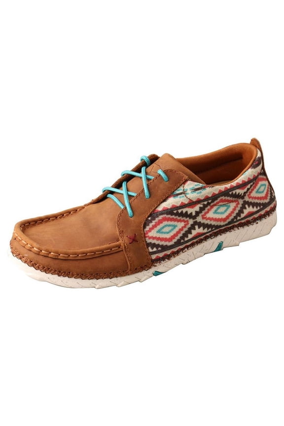 Western Shoes Womens Aztec Lace8 M Multi Brown WZX0006