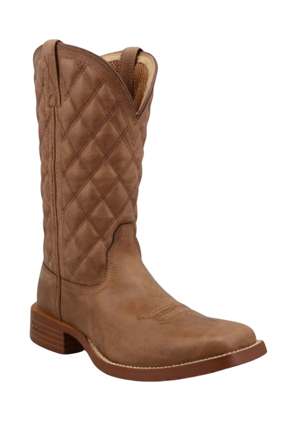 Women's 11" Tech X&Trade; Western Boot Broad Square Toe Brown 9 M US