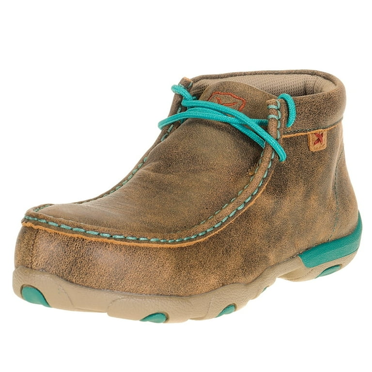 Twisted X Women s Casual Work Driving Moc Color Bomber Turquoise Size 6.5 Width M WDMAL01 6.5 M Walmart