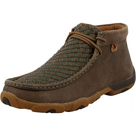 Twisted X Women's Chukka Driving Moc Shoe, Bomber/Clover, Size 6.5