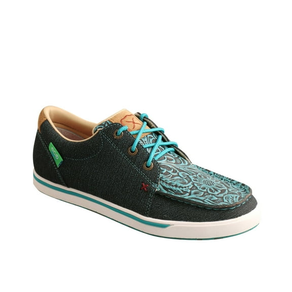 Twisted X Women's Dark Casual Shoes Moc Toe Teal 9.5 M US