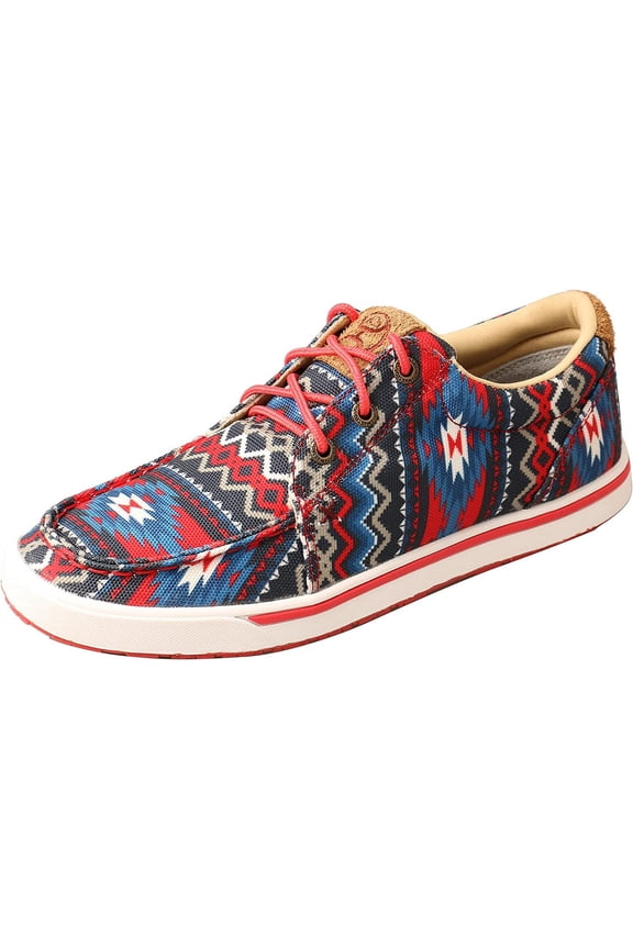 Women's Hooey Loper, Red Aztec Multi, 8.5 M