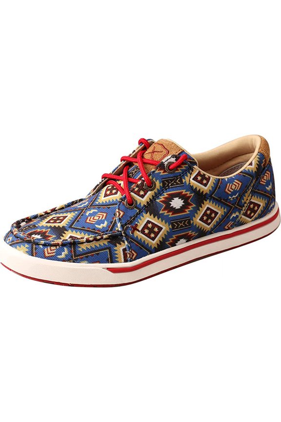 Women's Kicks, Blue Multi Aztec, 6 M