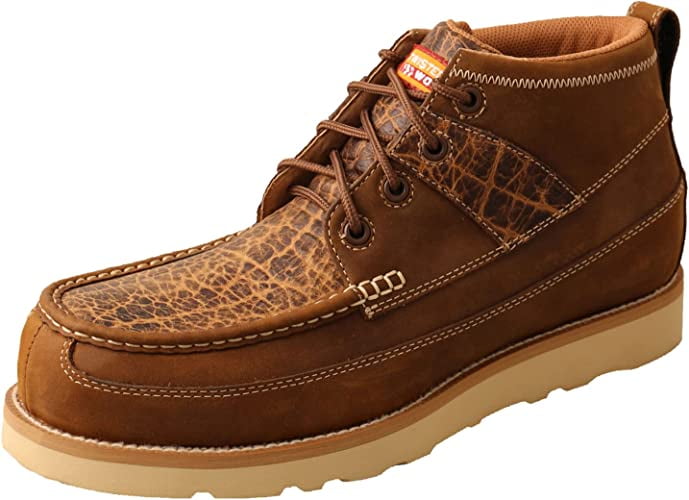 Twisted X's 4" Wedge Sole Work Boots For Men Moc Toe Work Boots