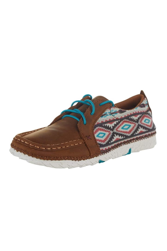 Boots Womens WZX0006 Twisted X Aztec Brown Casual 7 m Multi - 1.5 inch with Heel Height