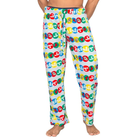 Twister All Over Print Plush Pajama Lounge Pants