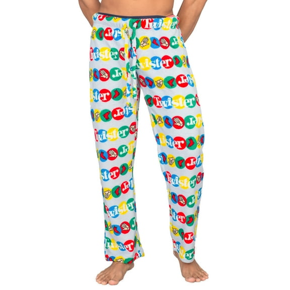 Twister All Over Print Plush Pajama Lounge Pants