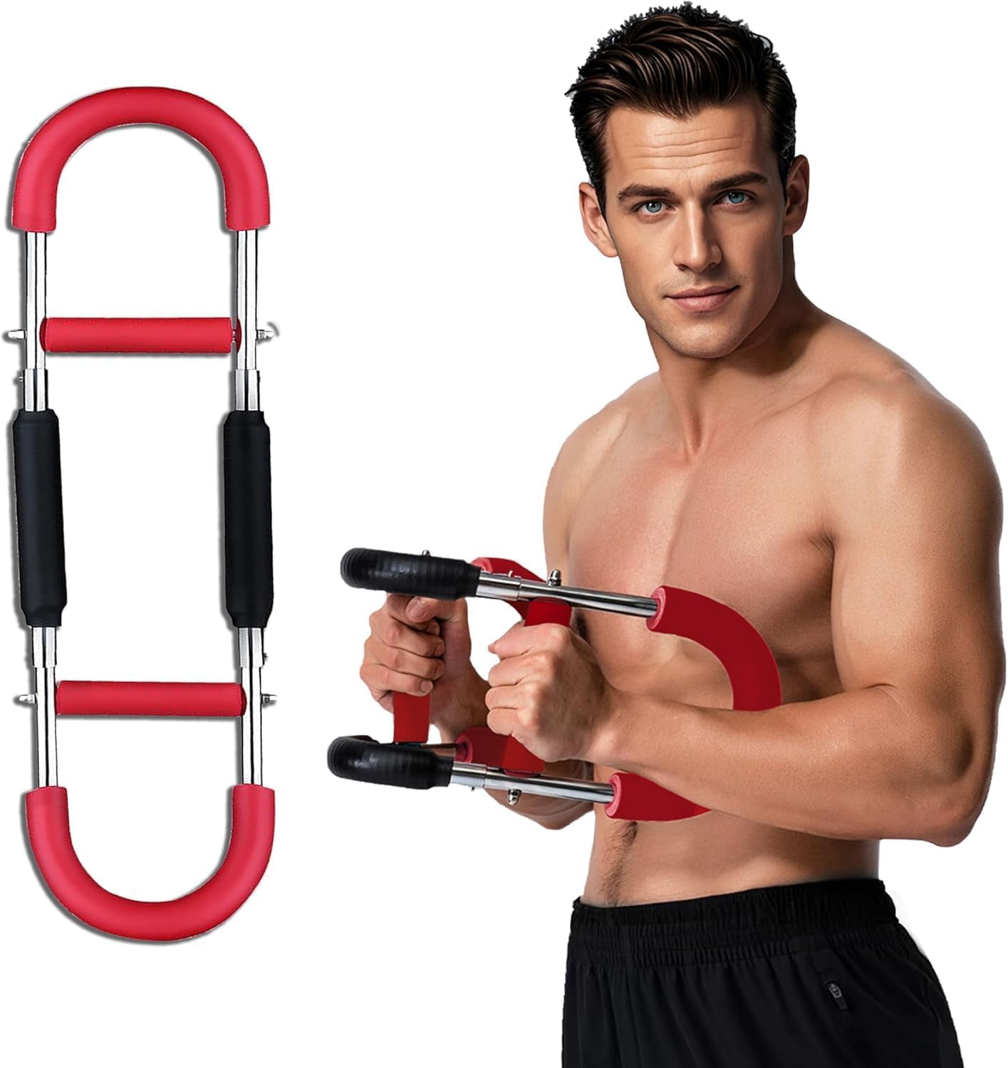 Twister Arm Trainer - Attrezzo Per Allenamento Braccia E Petto, Resistenza Regolabile 40-110lb, Design Portatile, Per Casa E Viaggi