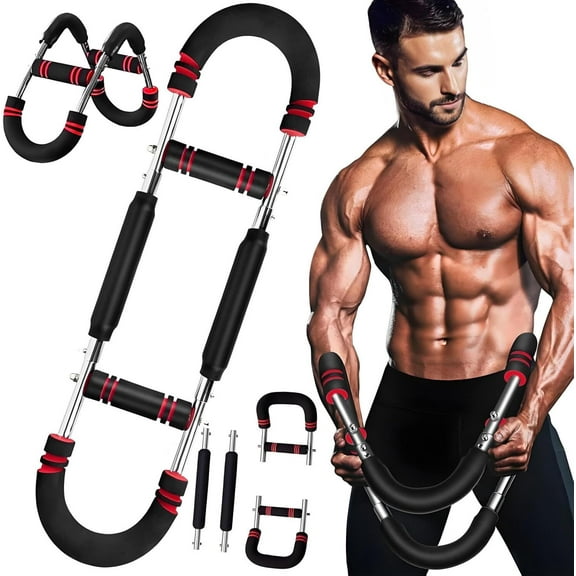 Twister Arm Exerciser with Adjustable Spring Bar - Enhance Your Forearm, Triceps, and Chest Strength with Portable Home Fitness Equipment