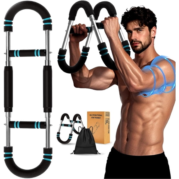 Twister Arm Trainer, 60-100lb Adjustable Chest & Arm Workout Tool, Arm Strengthener for Men & Women, Portable Detachable Upper Fitness Machine for & Gym