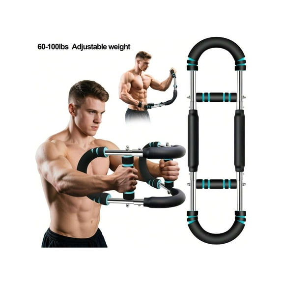 Twister Arm Trainer, 60-100lb Adjustable Chest Workout Equipment Power Twist Arm Trainer, Forearm Strengthener, Portable Spring Resistance For Home Fitness