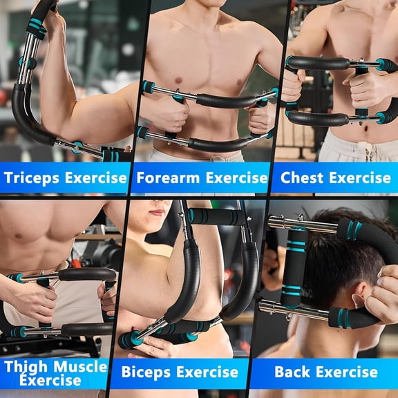 Twister Arm Trainer, 60-100lb Adjustable Power Spring Workout Bar, Arm Trainer for Men/Women, Portable Detachable Design for Home Gym, Arm Chest and Shoulder$$Sport & Recreation Other