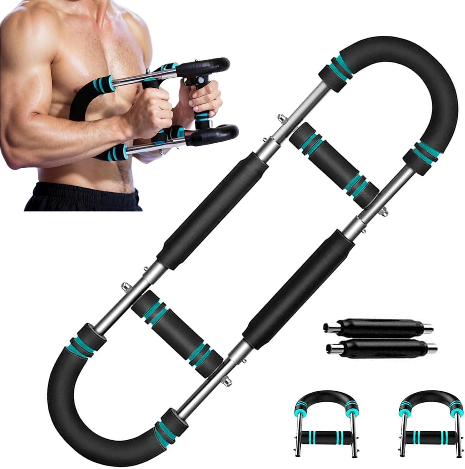Twister Arm Trainer 60-100 Lbs Regolabile - Attrezzo Braccia Con Clip Al Petto