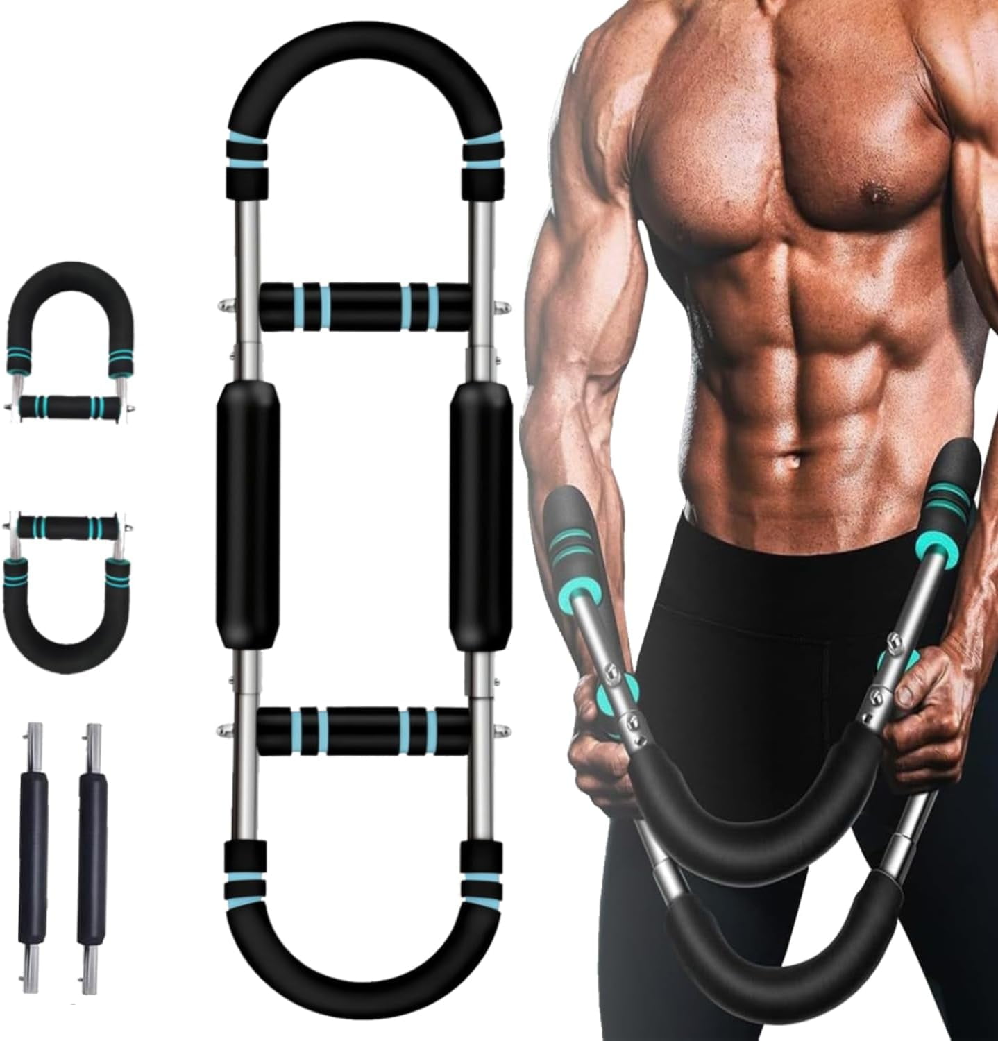 Twister Arm Trainer Regolabile 40-100Lb &ndash; Attrezzo Per Allenamento Braccia E Petto &ndash; Blu