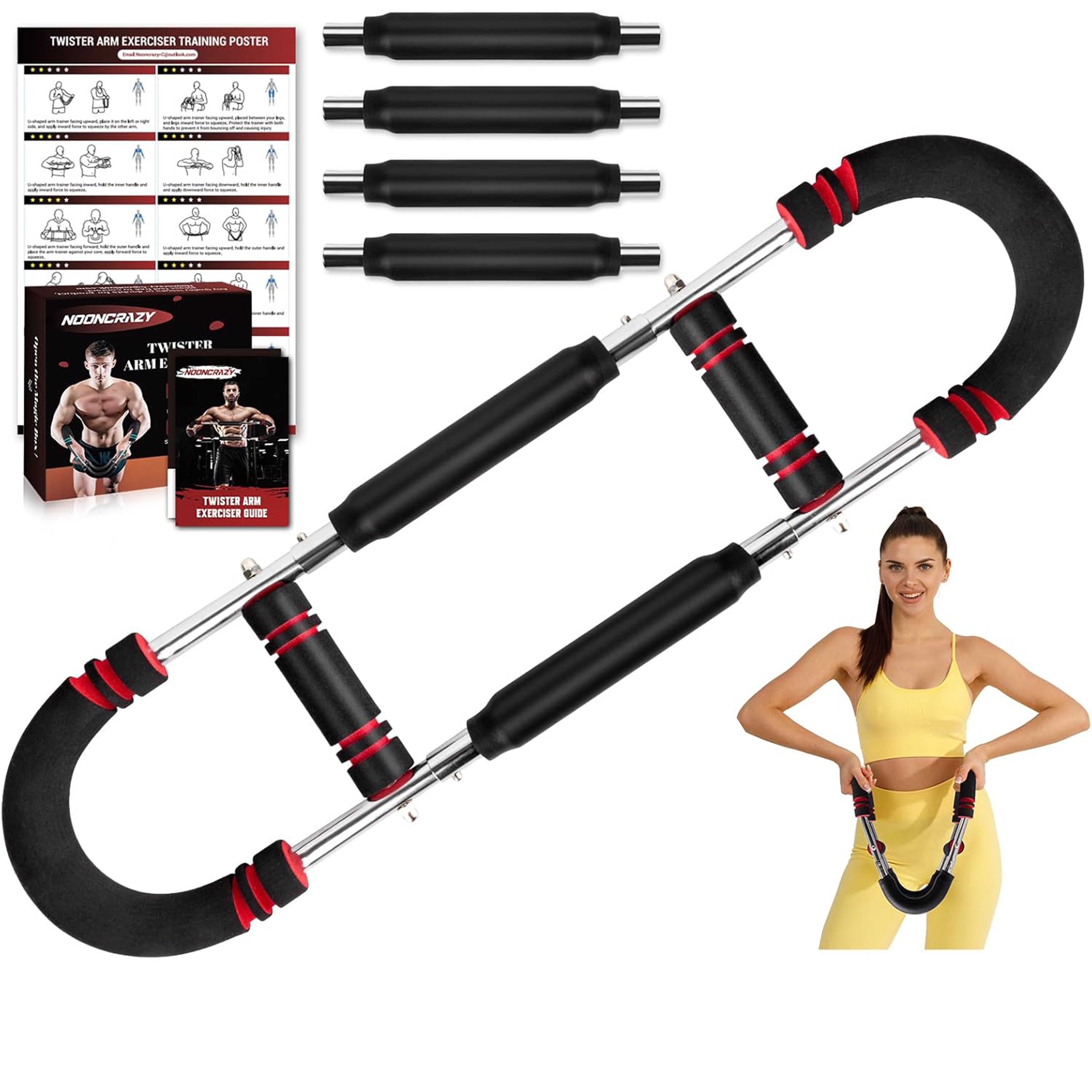 Mr Sculpt Gorilla Bar Twister Arm Trainer, Adjustable Chest Workout UK | Ubuy Saker Twister Arm Trainer