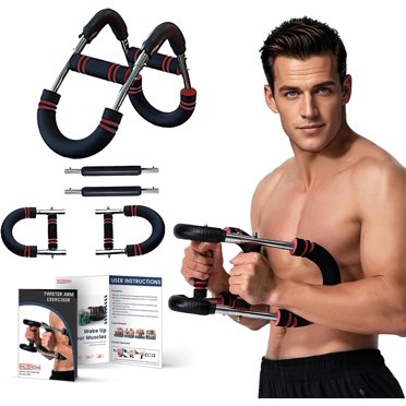 Twister Arm Exerciser - Adjustable Spring Strength Training Bar For Home Workouts