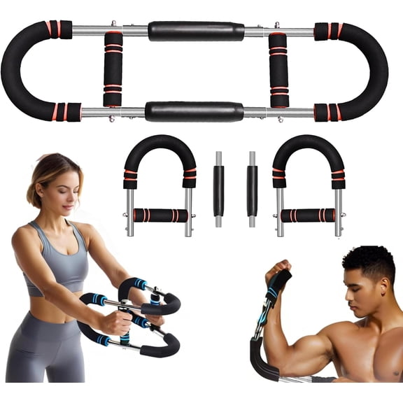 Twister Arm Trainer for Men 5 Level Resistance (45-110 lbs) Chest Workout Equipment for Women Exerciser Bar Biceps Triceps Forearm  Thigh   Exerciser