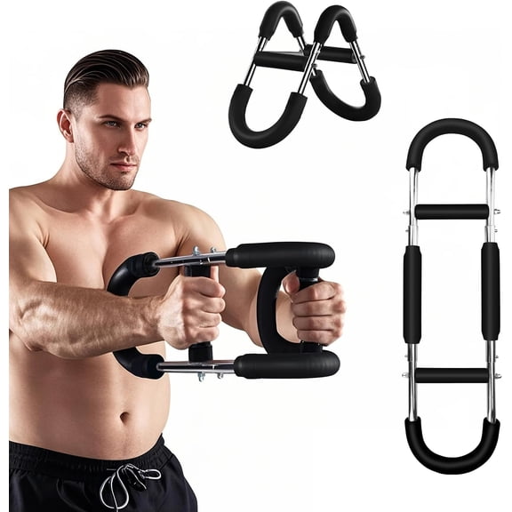 Twister Arm and Chest  Trainer, U-Shape Power Twister Arm Exerciser Adjustable, , Biceps, Triceps,  and Forearm Chest  Exercise, Upper  Strength