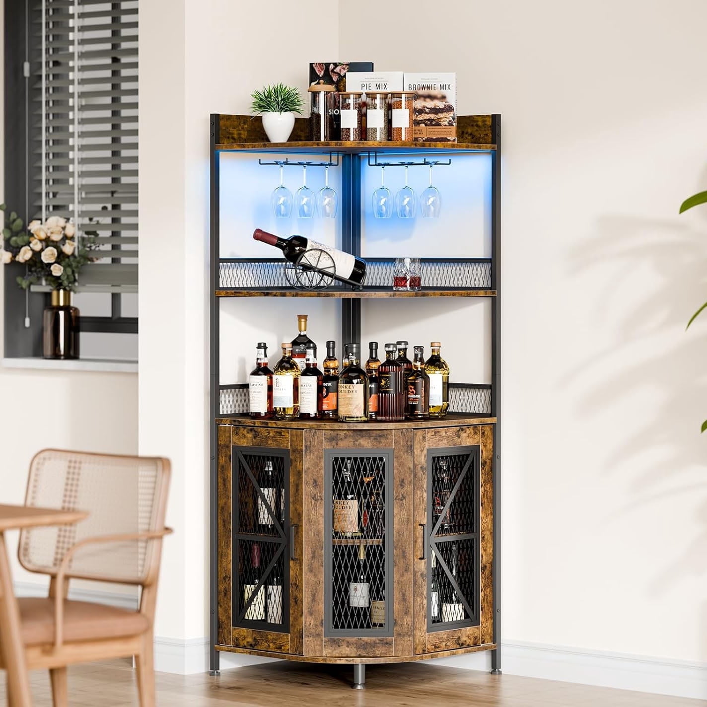 Illustration of Illusion Cabinet Storage Living Room