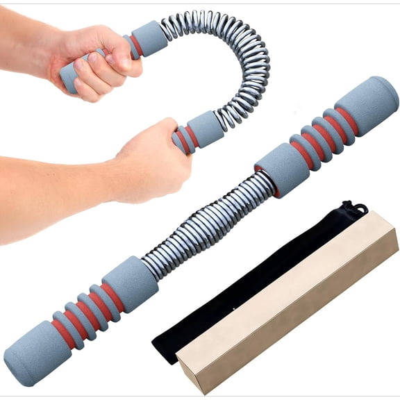 Twister Flex Bar Upper Body Exercise Equipment, Portable Resistance Bar for Chest, Shoulders, Biceps, Arms & Forearm Strength Training