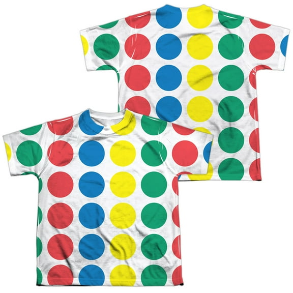 Twister - Game Mat (Front/Back Print) - Youth Short Sleeve Shirt - X-Large