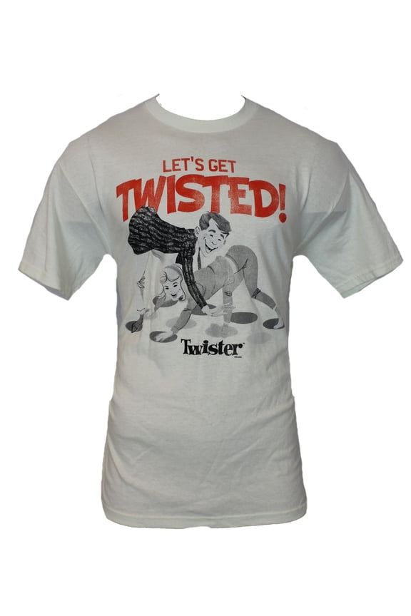 Twister Mens  T-Shirt - "Let's Get Twisted" 50's Box art Image