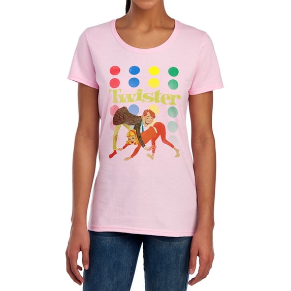 Twister Old School Twister Women's T Shirt, Pink, Large